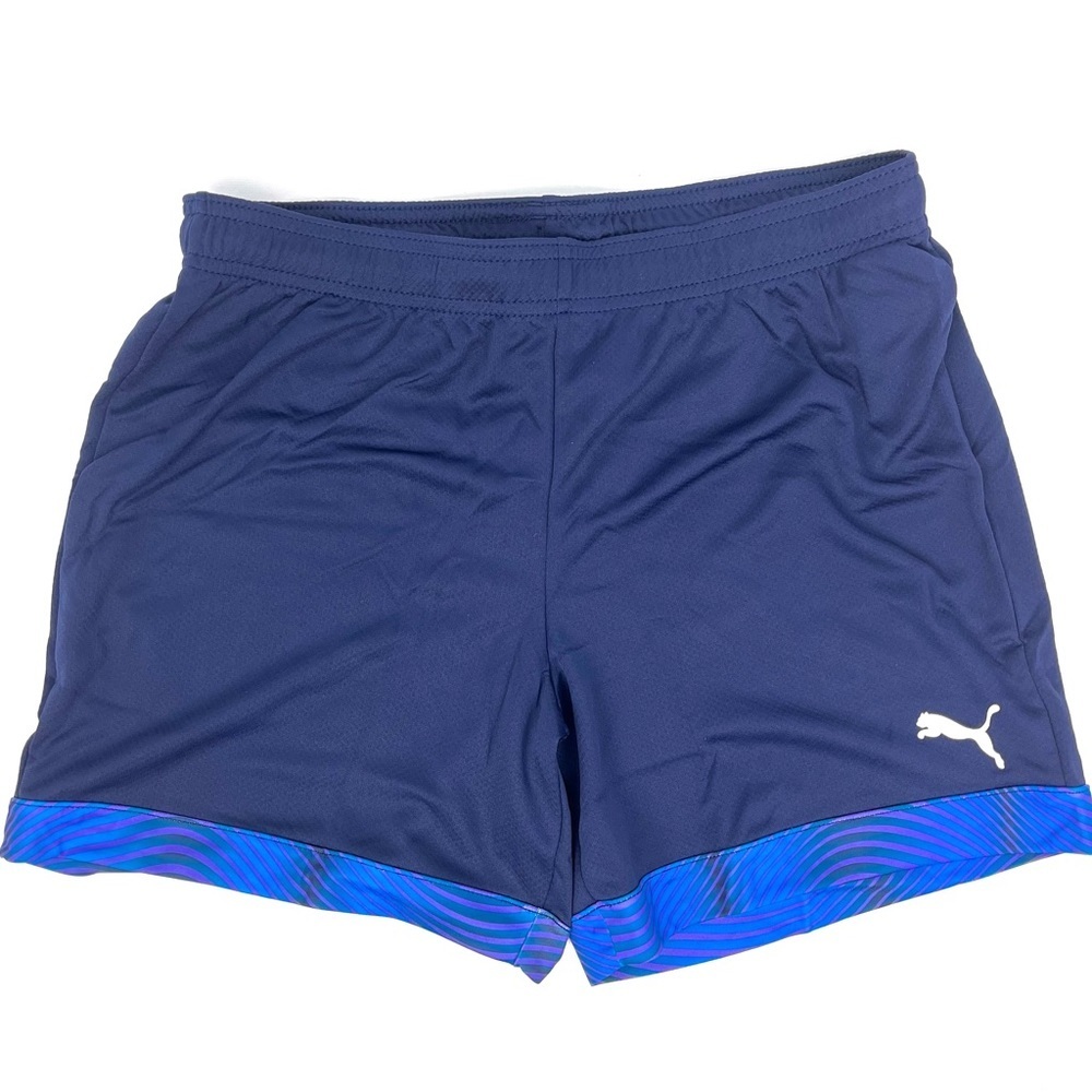 Puma Navy Blue Athletic Shorts with Blue Accent